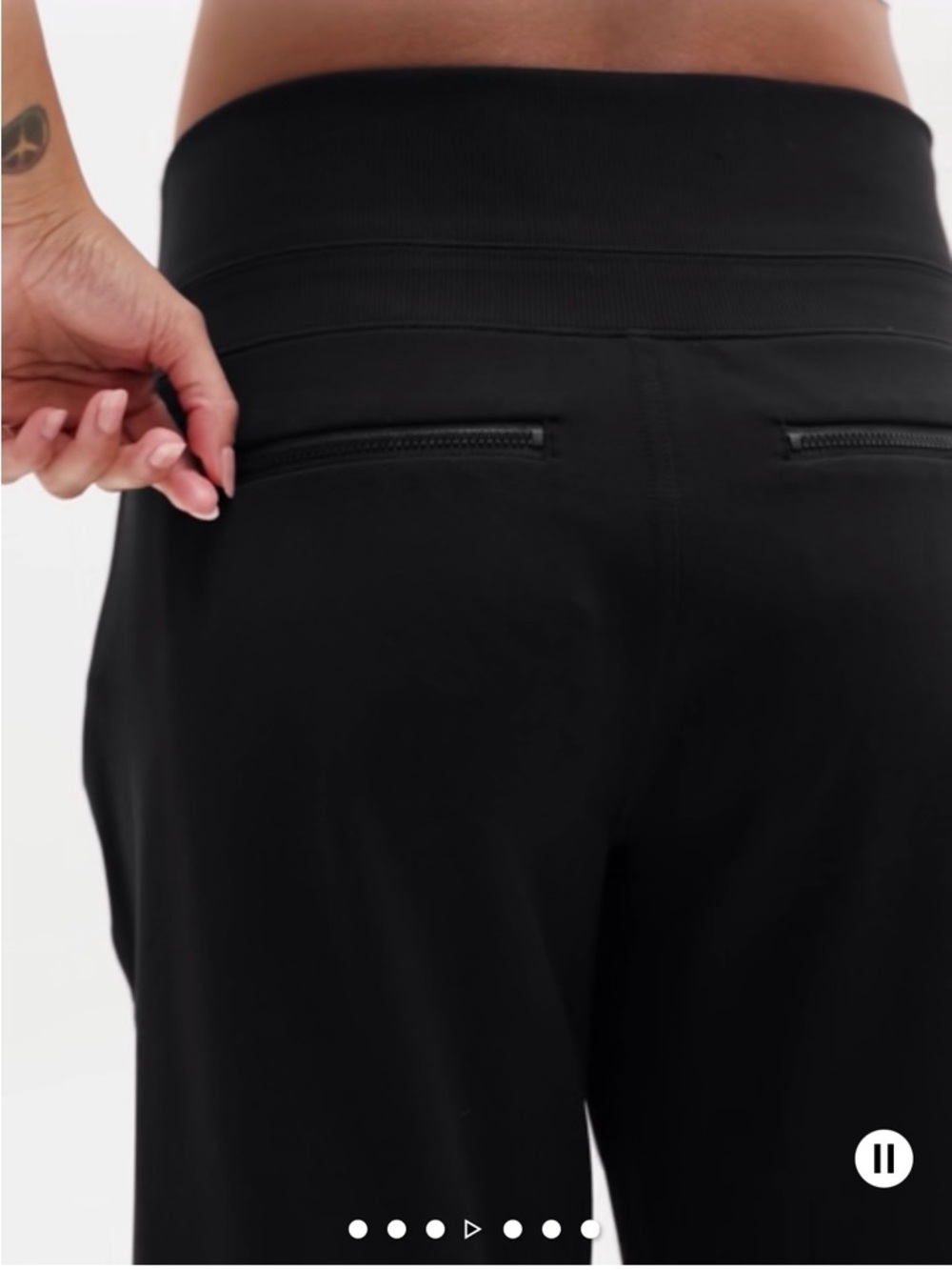 Athleta Black High-Waist Wide-Leg Pants - Picture 4 of 13